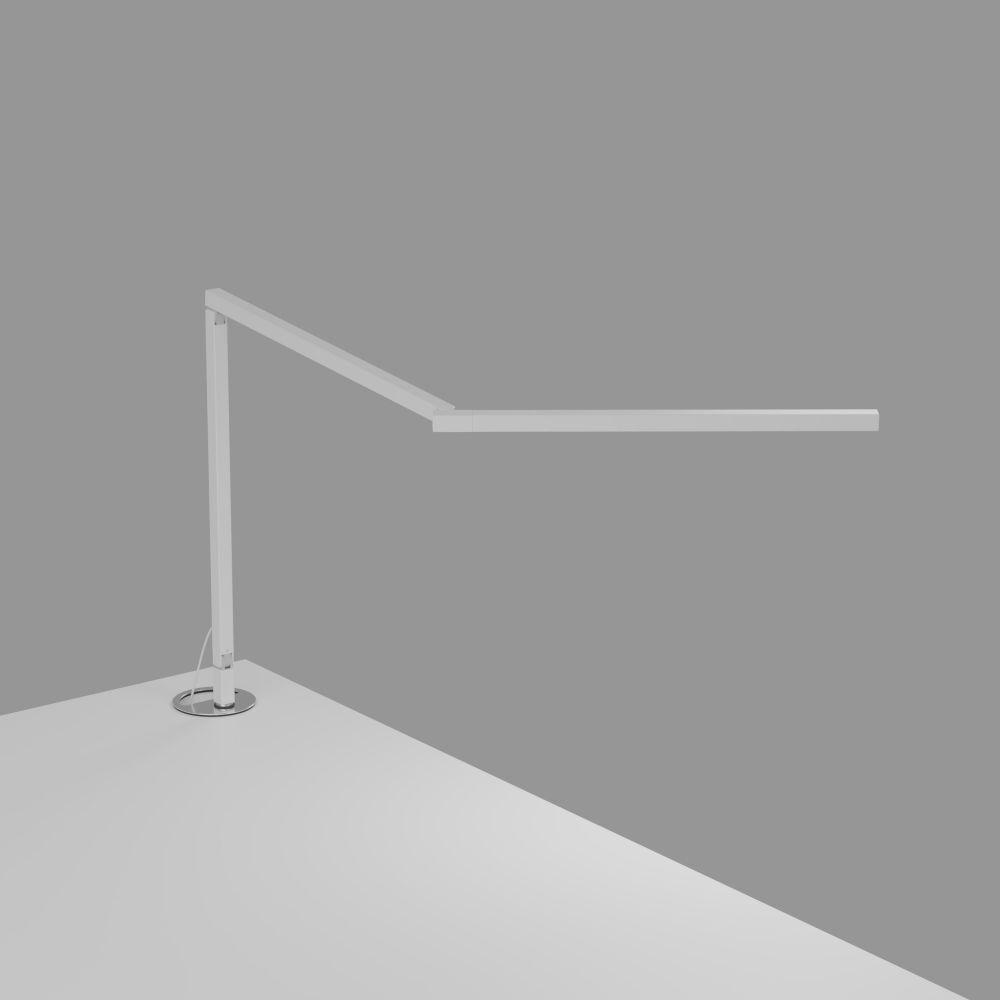 Koncept Lighting ZBD3100-D-MWT-GRM Z-Bar Mini LED Desk Lamp Gen 4 with grommet mount (Daylight; Matte White)